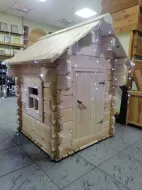 Детский Домик 1м*1м Сборный из кедра 