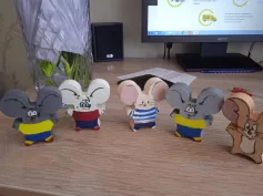 Мышка Добрушка   разукрашенная
